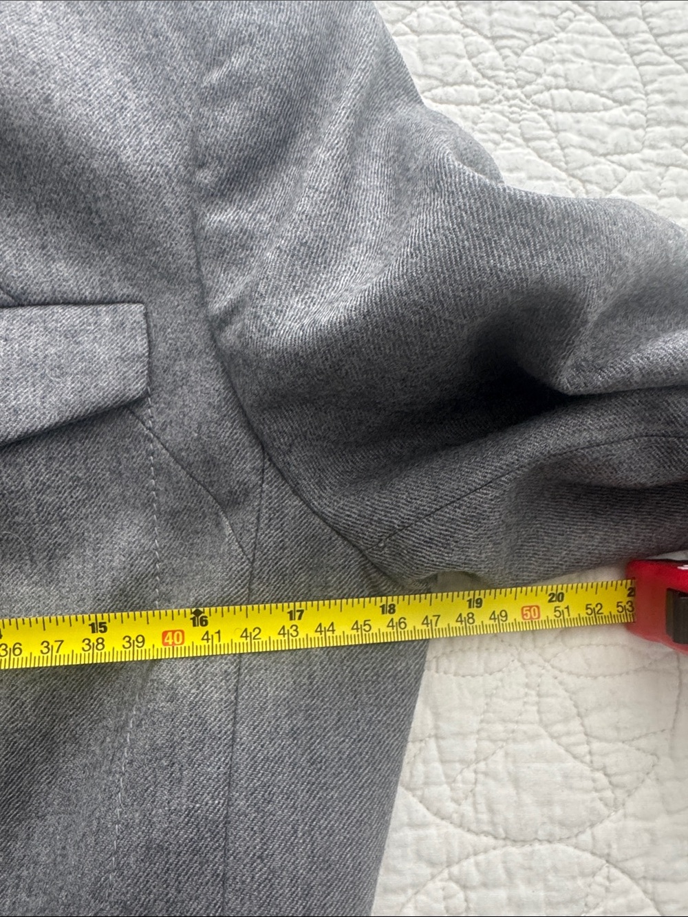 Banana Republic Grey Wool Blazer - 8 - Picture 7 of 8